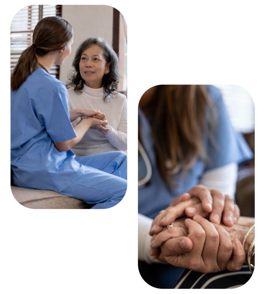 care hands both